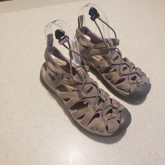 Keen Women Shoe Newport H2 Leather Athletic Sport Sandal Brown Purple 6 - Picture 1 of 12
